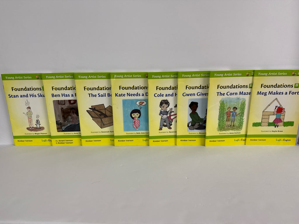 Foundations B Logic of English Set  Pre-Owned Kimber Iverson Language Textbooks
