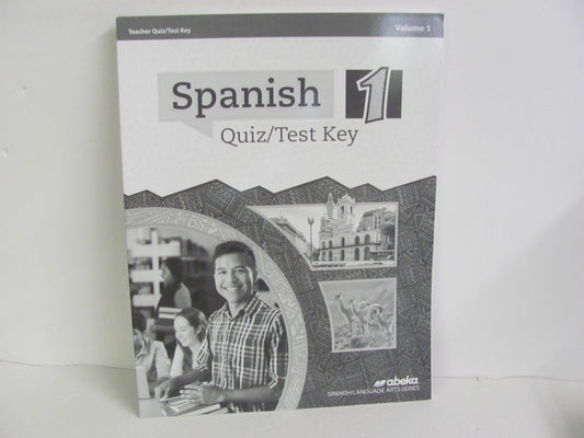 Spanish 1 Volume 1 Abeka Quiz/Test Key  Pre-Owned High School Spanish Books