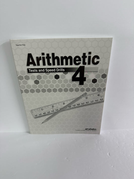 Arithmetic 4 Abeka Test/Speed Drill Key  Pre-Owned Mathematics Textbooks