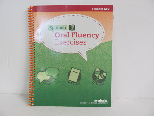 Spanish 1 Oral Fluency Exercises Abeka Teacher Key  Pre-Owned Spanish Books