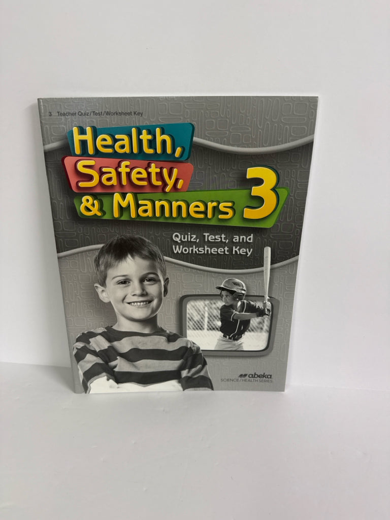Health, Safety, & Manners Abeka Quiz/Worksheet Key  Pre-Owned Science Textbooks