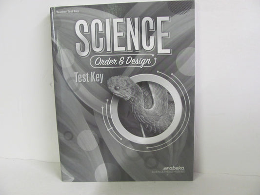 Order & Design Abeka Test Key Pre-Owned 7th Grade Science Textbooks