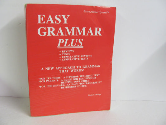 Easy Grammar Plus ISHA Enterprises Pre-Owned Phillips Language Textbooks
