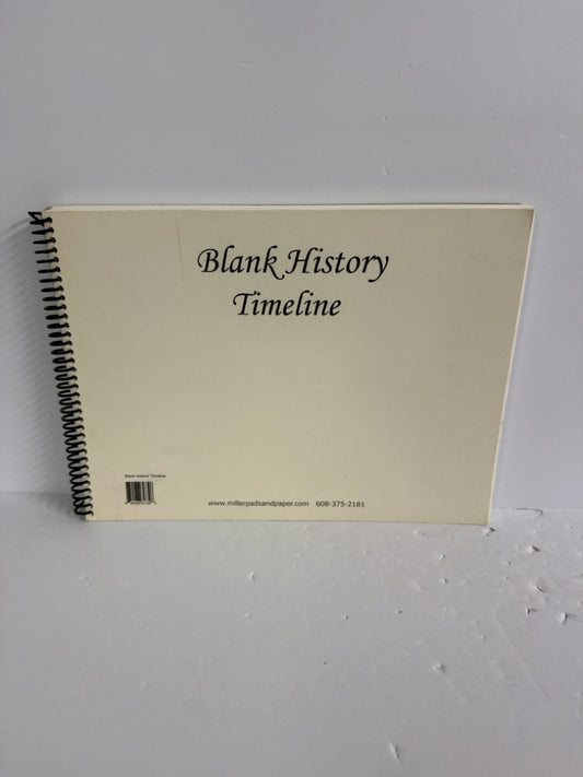 Blank History Timeline Miller Pads and Paper Elementary History Textbooks