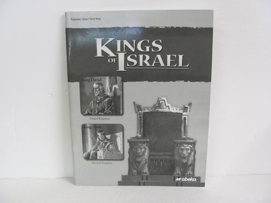 Kings of Israel Abeka Quiz/Test Key  Pre-Owned 9th Grade Bible Textbooks