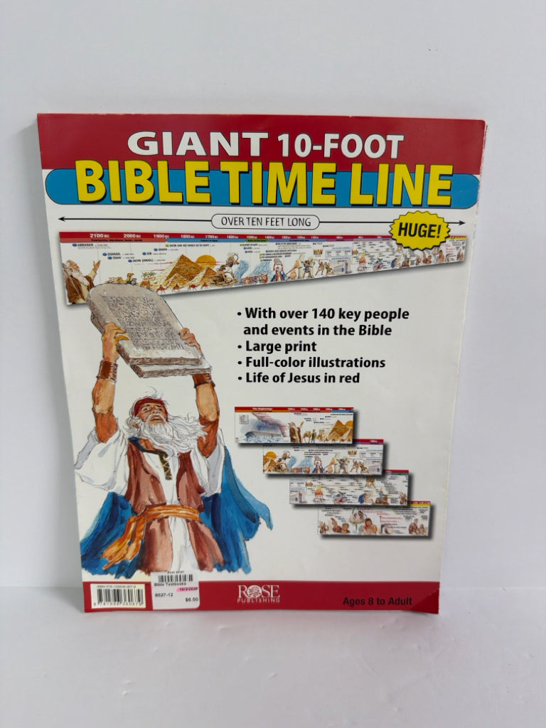 Bible Time Line Rose Pub Timeline  Pre-Owned Elementary Bible Textbooks