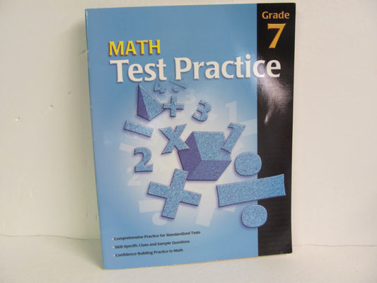 Math Test Practice School Speciality Student Book Pre-Owned Testing Books