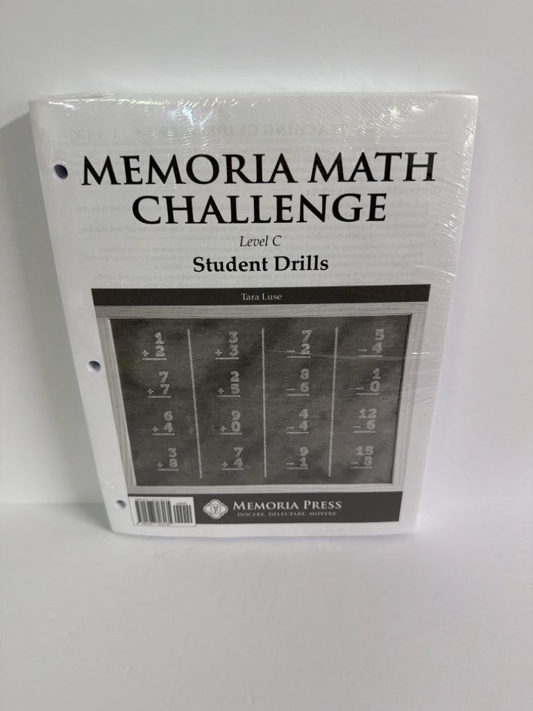 Memoria Math Challenge Level C Memoria Press 2nd Grade Memoria Press