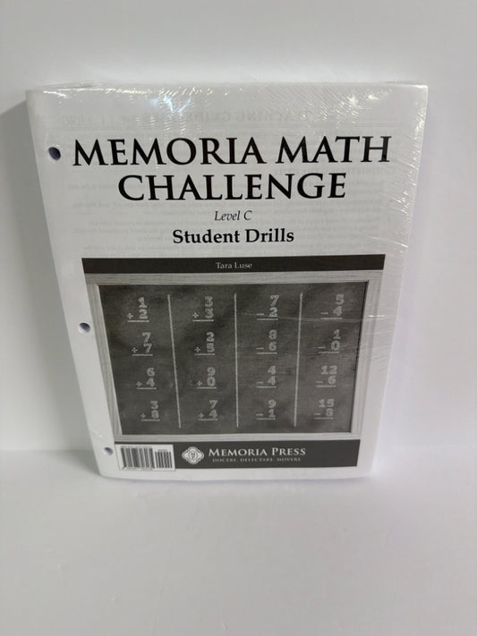 Memoria Math Challenge Level C Memoria Press 2nd Grade Memoria Press