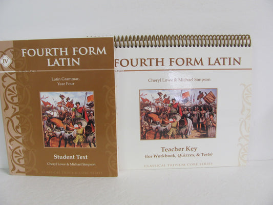 Fourth Form Latin Memoria Press Set  Pre-Owned High School Latin Books