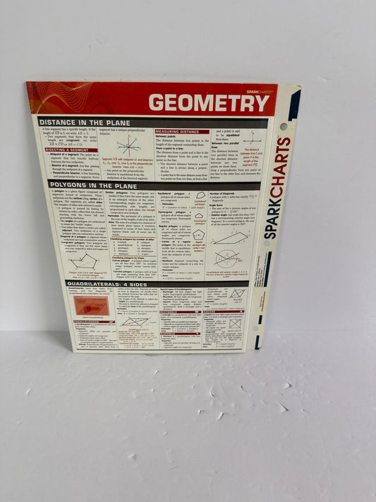 Geometry Spark Charts Pre-Owned High School Math Help Books