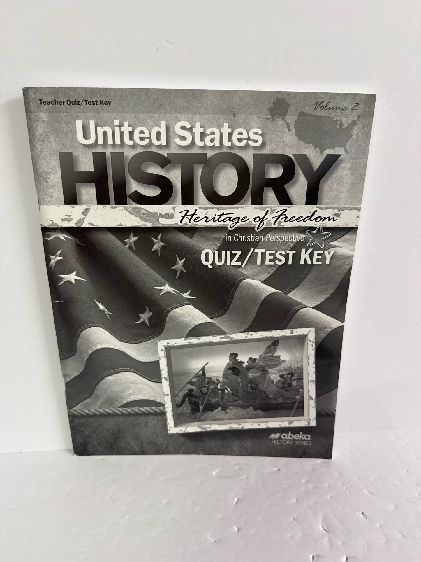 United States History Vol 2 Abeka Quiz/Test Key  Pre-Owned History Textbooks