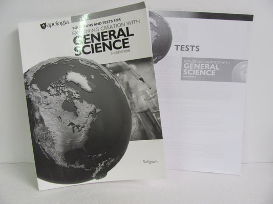 General Science Apologia Solutions/Tests  Pre-Owned Seligson Science Textbooks