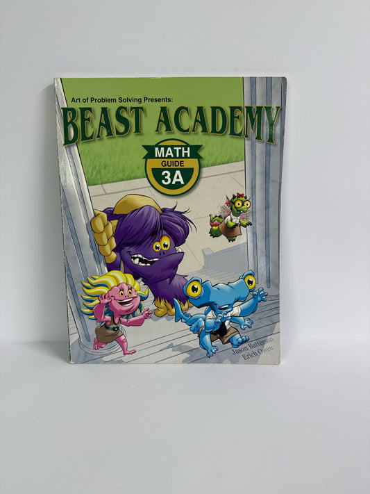 Math 3A AoPs Inc. Student Book Pre-Owned 1st Grade Mathematics Textbooks