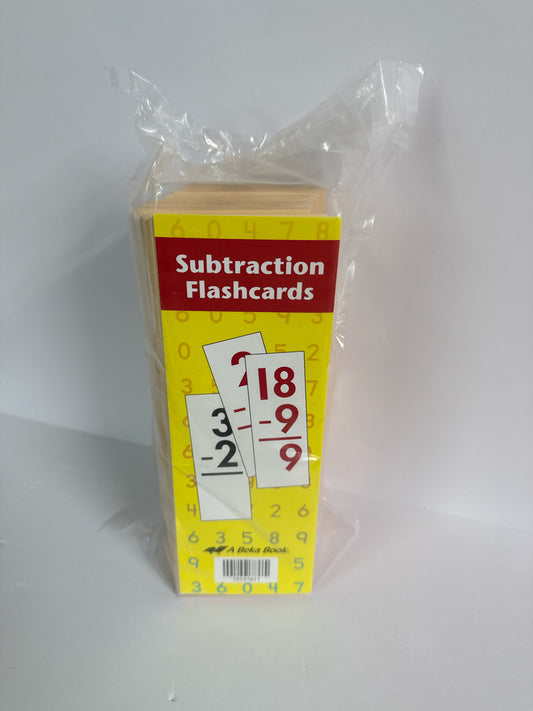 Subtraction Flashcards Abeka Flashcards Pre-Owned Mathematics Textbooks