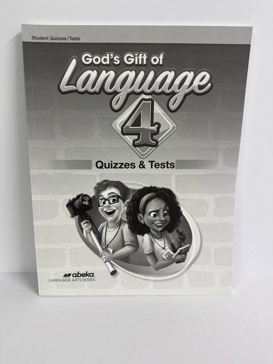 God's Gift of Language 4 Abeka Quizzes/Tests  Pre-Owned Language Textbooks