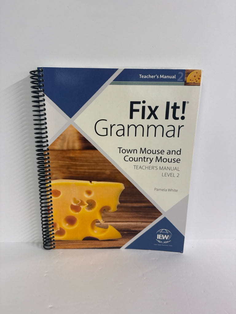 Town Mouse and Country Mouse IEW Teacher Manual  Pre-Owned Fix It Grammar