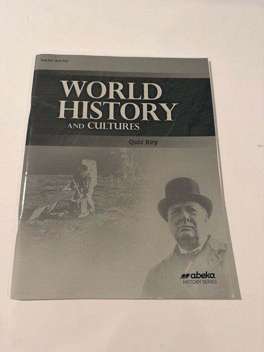 World History and Cultures Abeka Quiz Key Pre-Owned 10th Grade History Textbooks