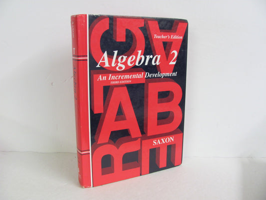 Algebra 2 Saxon Teacher Edition  Pre-Owned High School Mathematics Textbooks