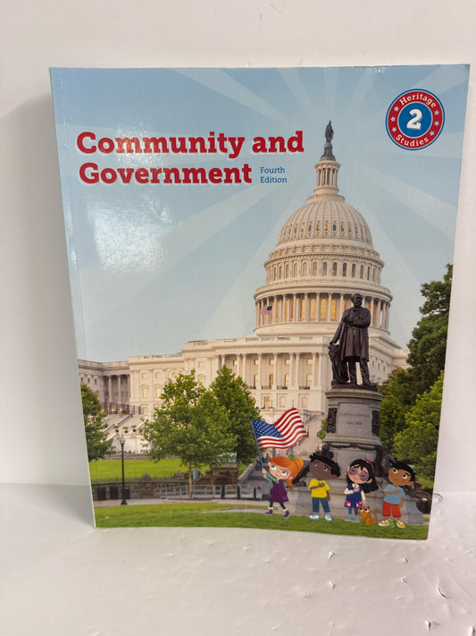 Community and Government BJU Press Student Text  Pre-Owned History Textbooks