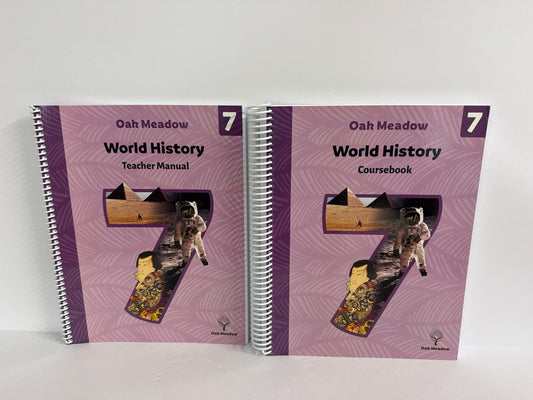 World History Oak Meadow Set  Pre-Owned 7th Grade History Textbooks