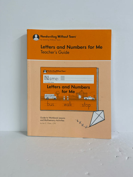 Letters and Numbers for Me Handwriting Without Tears Language Textbooks