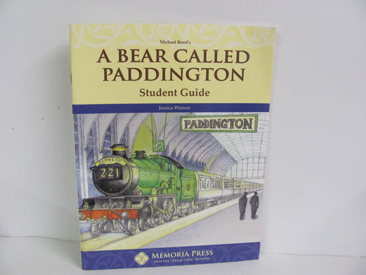 A Bear Called Paddington Memoria Press Student Guide Pre-Owned Fiction Books