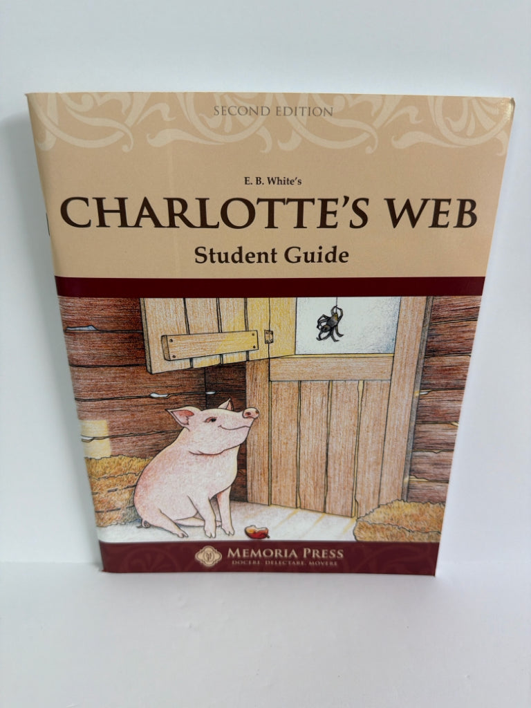 Charlotte's Web Memoria Press Student Guide Pre-Owned 3rd Grade Memoria Press
