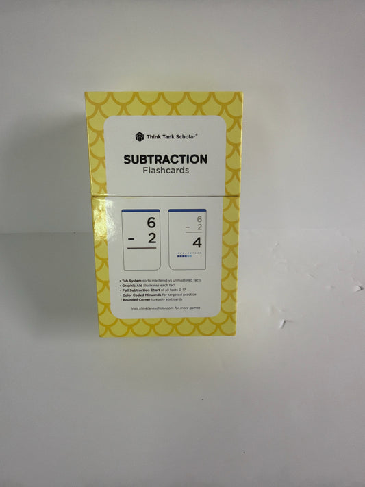 Subtraction Flashc Think Tank Scholar Pre-Owned Elementary Manipulatives