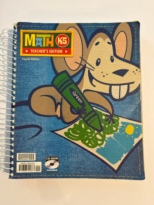 Math K5 BJU Press Teacher Edition  Pre-Owned Kindergarten Mathematics Textbooks