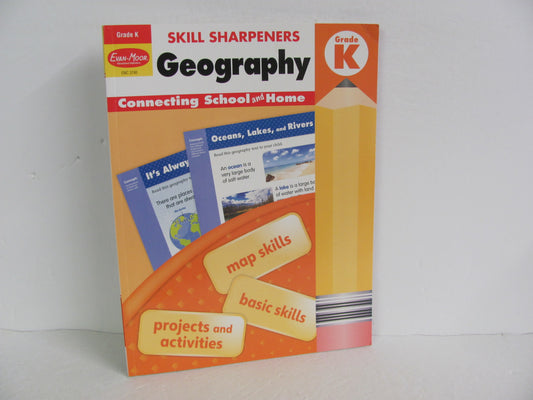 Geography Skill Sharpeners Evan-Moor Student Book Pre-Owned Geography Books