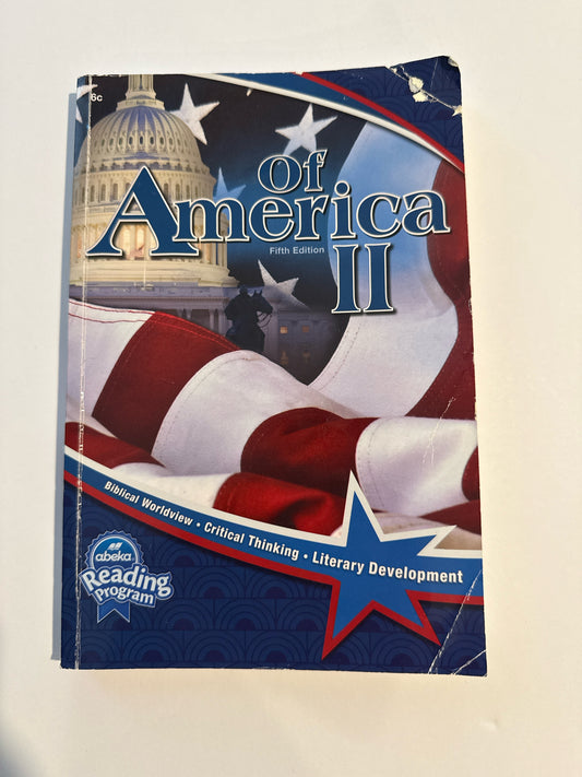 Of America II Abeka Reader  Pre-Owned 6th Grade Reading Textbooks
