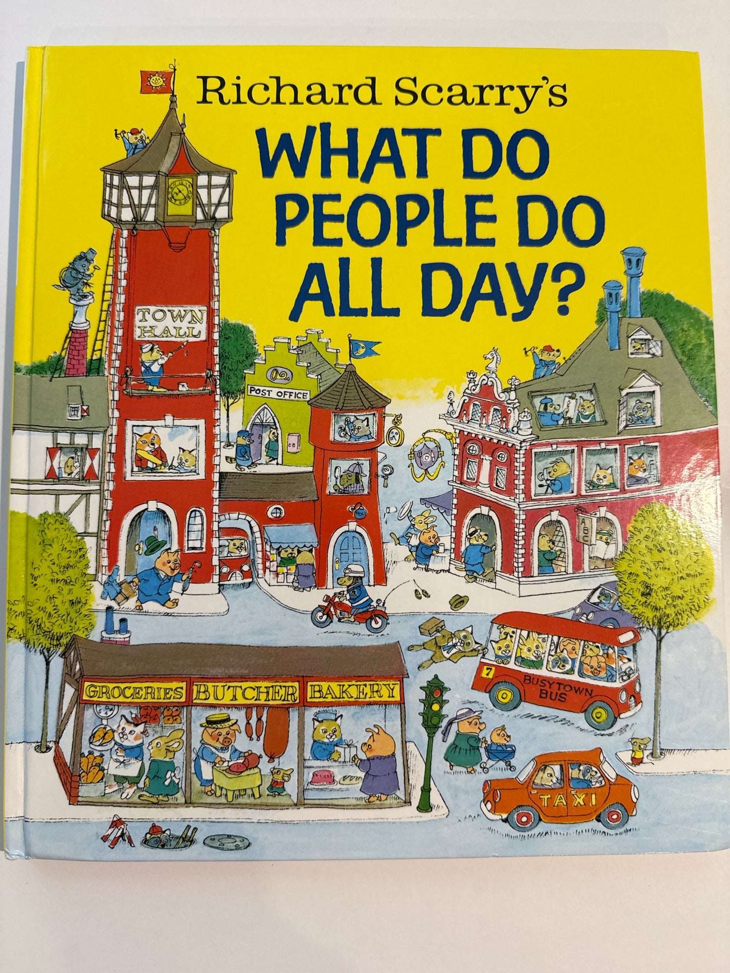 What do People Do All Day? Richard Scarry Pre-Owned Elementary Children's Books