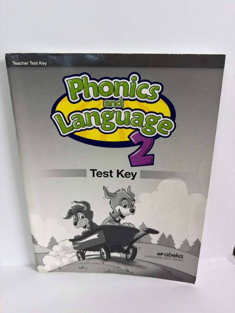 Phonics and Language 2 Abeka Test Key Pre-Owned 2nd Grade Language Textbooks