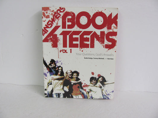 Answers Book 4 Teens Vol 1 Master Books Student Book Pre-Owned Hodge Bible Books