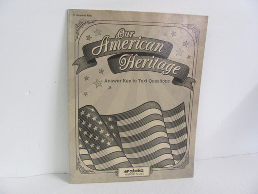Our American Heritage Abeka Answer Key  Pre-Owned 3rd Grade History Textbooks