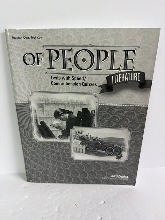 Of People Literature Abeka Quiz/Test Key  Pre-Owned 7th Grade Language Textbooks