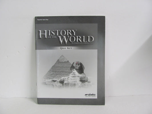 History of the World Abeka Quiz Key Pre-Owned 7th Grade History Textbooks