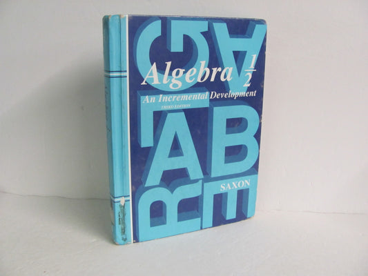 Algebra 1/2 Saxon Student Book Pre-Owned Saxon Mathematics Textbooks