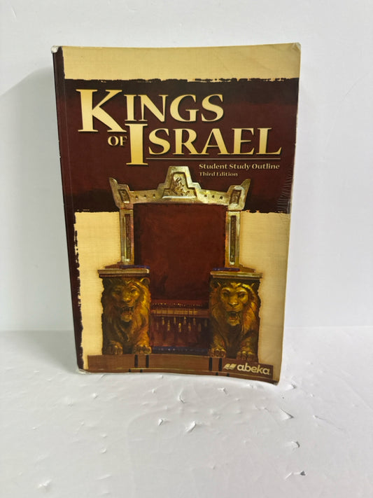 Kings of Israel Abeka Student Study Outline Pre-Owned 9th Grade Bible Textbooks