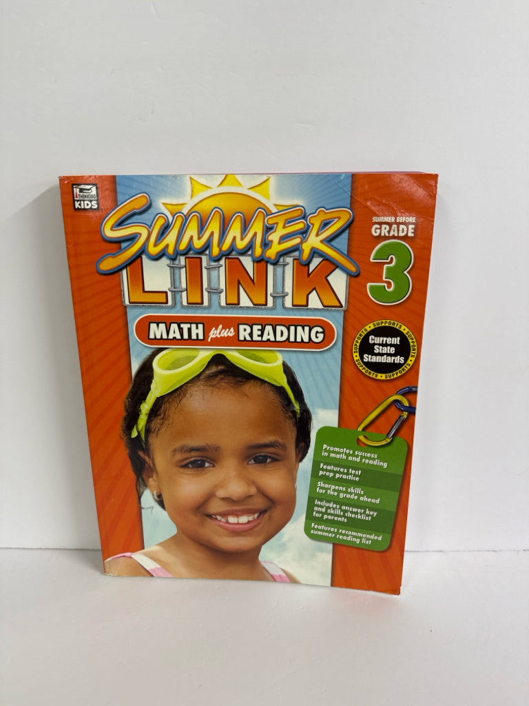Summer Link Carson Dellosa Workbook  Pre-Owned Summer Study Books