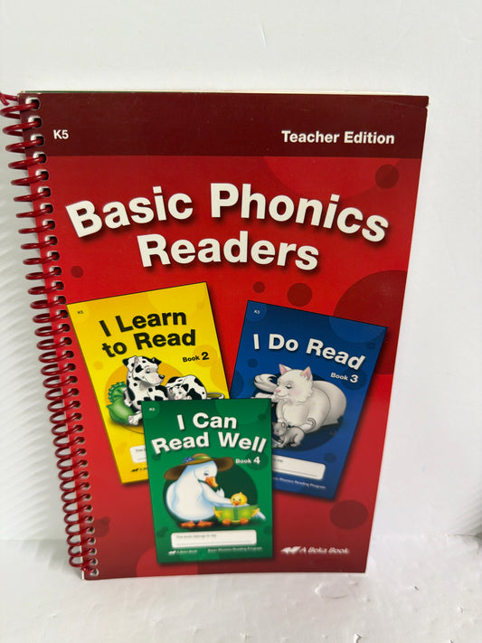 Basic Phonic Readers Abeka Teacher Edition  Pre-Owned Reading Textbooks