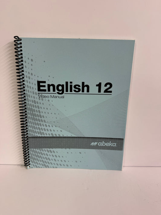 English 12 Abeka Video Manual- Pre-Owned 12th Grade Language Textbooks