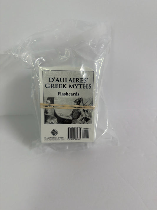 D'Aulaires' Greek Myths Memoria Press Flashcards Pre-Owned Literature