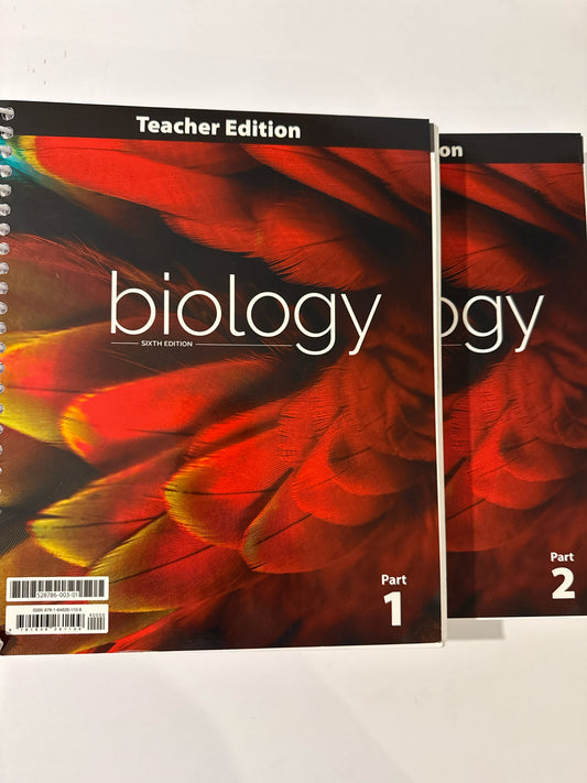 Biology BJU Press Teacher Edition  Pre-Owned 10th Grade Science Textbooks