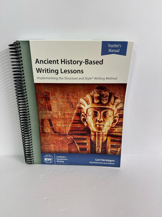 Ancient History Based Writing IEW Teacher Manual  Pre-Owned Writing Books