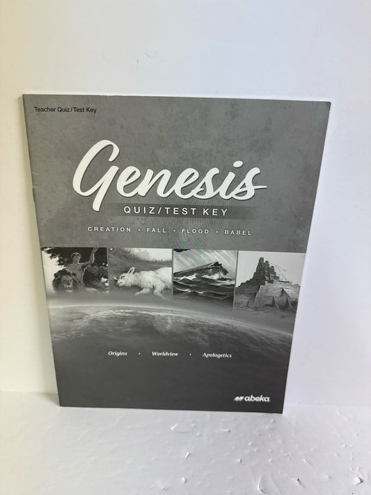 Genesis Abeka Quiz/Test Key  Pre-Owned 12th Grade Bible Textbooks