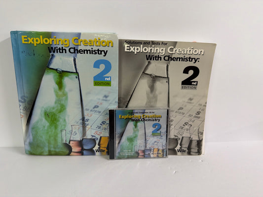 Exploring Creation With Chemistry Apologia Set  Pre-Owned Wile Science Textbooks