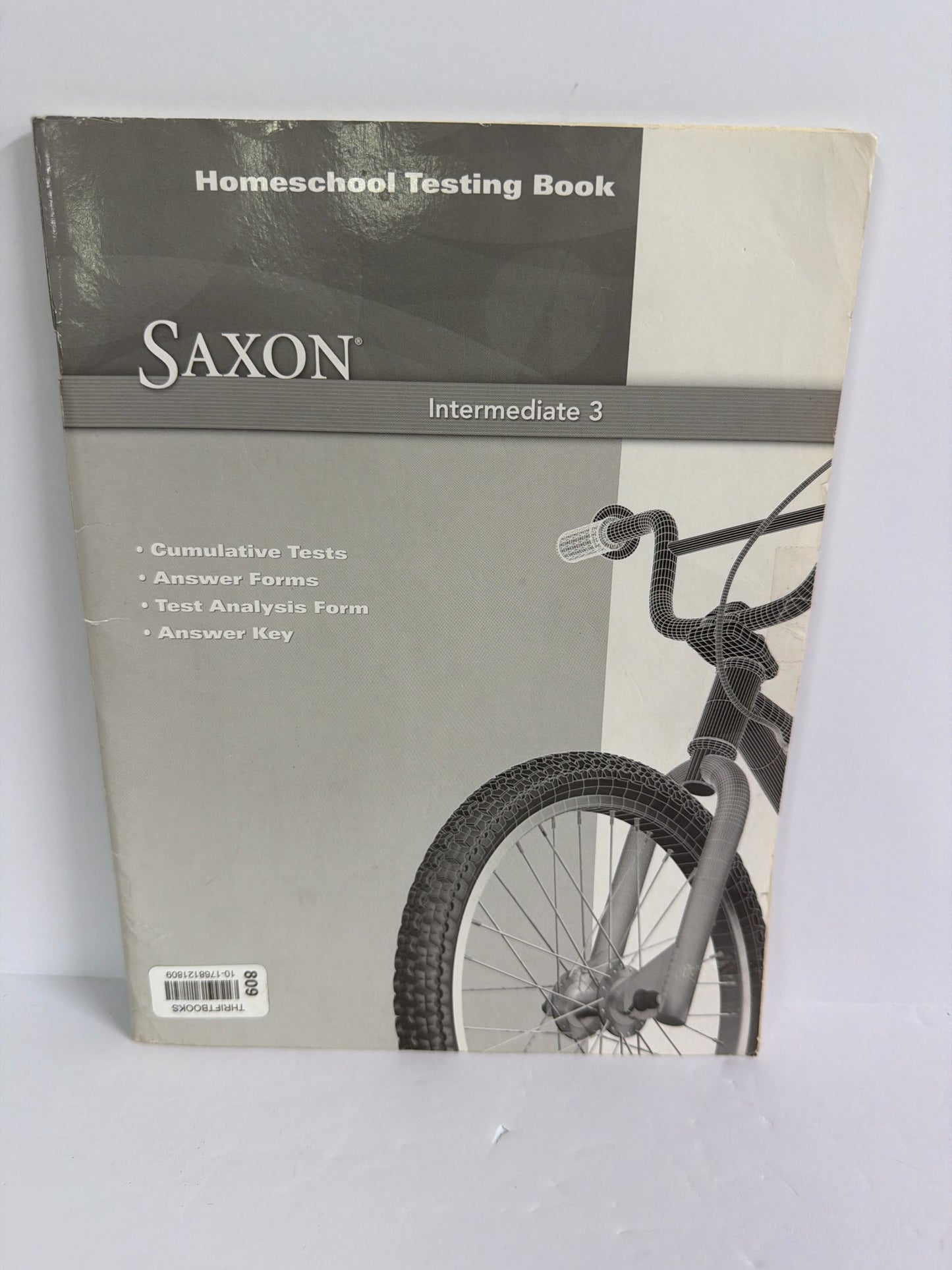 Intermediate 3 Saxon Homeshool Testing Book Pre-Owned Mathematics Textbooks