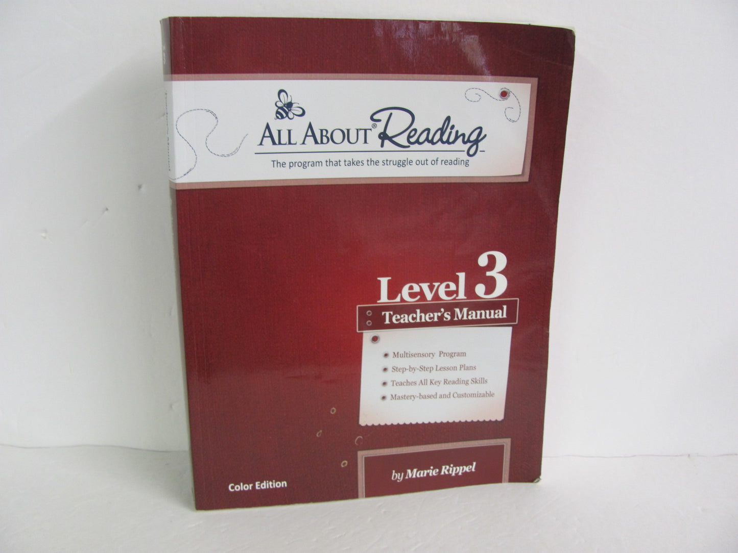 All About Reading Level 3 Teacher Manual  Pre-Owned Rippel Reading Textbooks